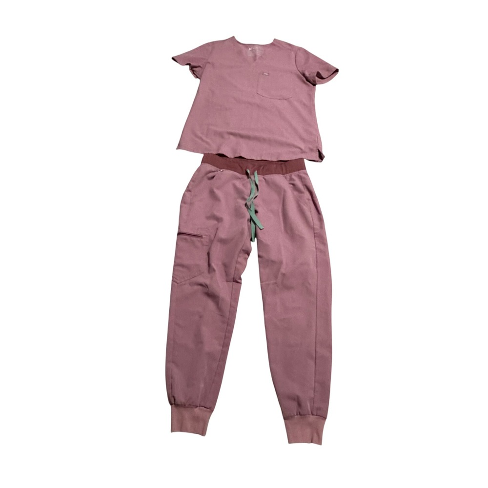 Figs Mineral Muave Scrub Set Catarina Top Zamora Jogger Pants S Petite Nurse